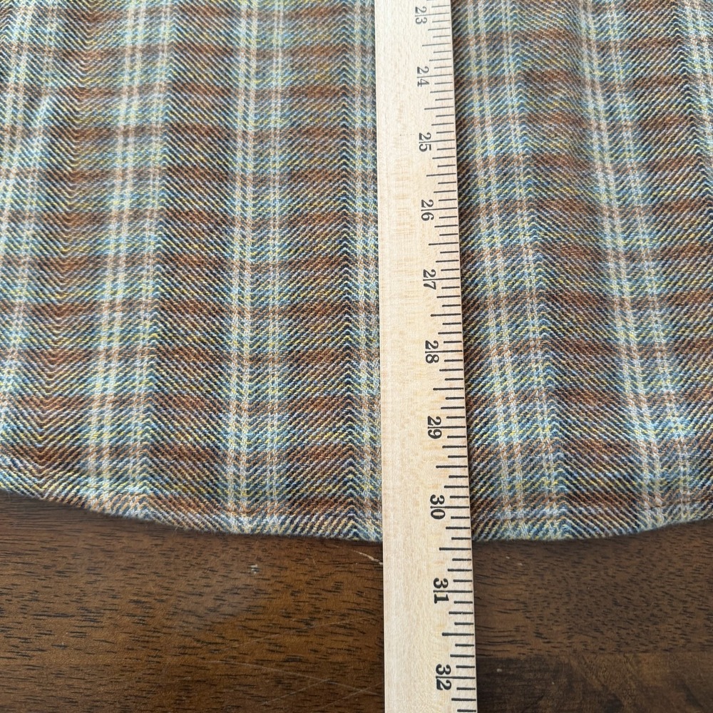 Carbon2cobalt Mens XL Brown Plaid Flannel Shacket Effortlessly Cool 134026 - Picture 8 of 10